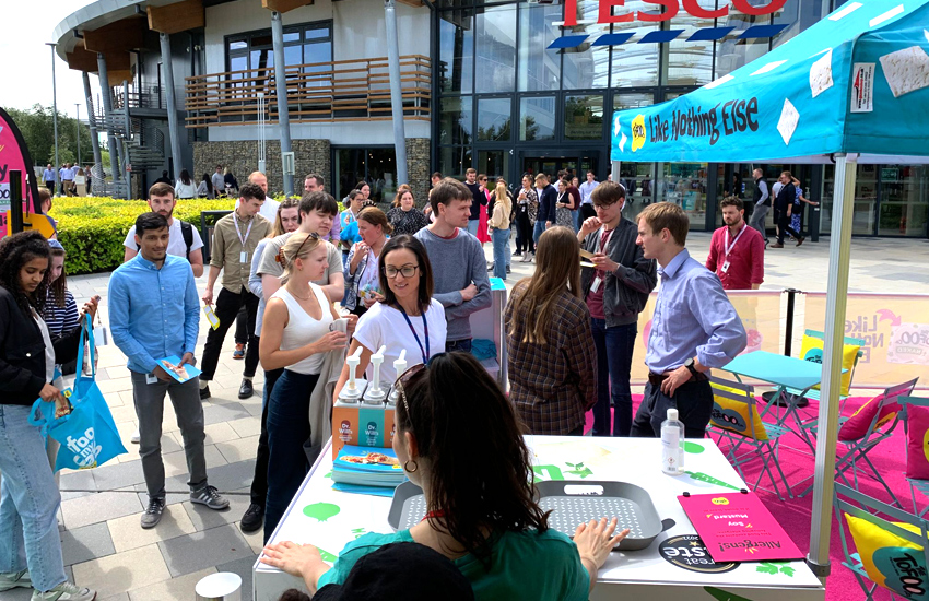 Head office sampling Tesco head office sampling Retail sampling