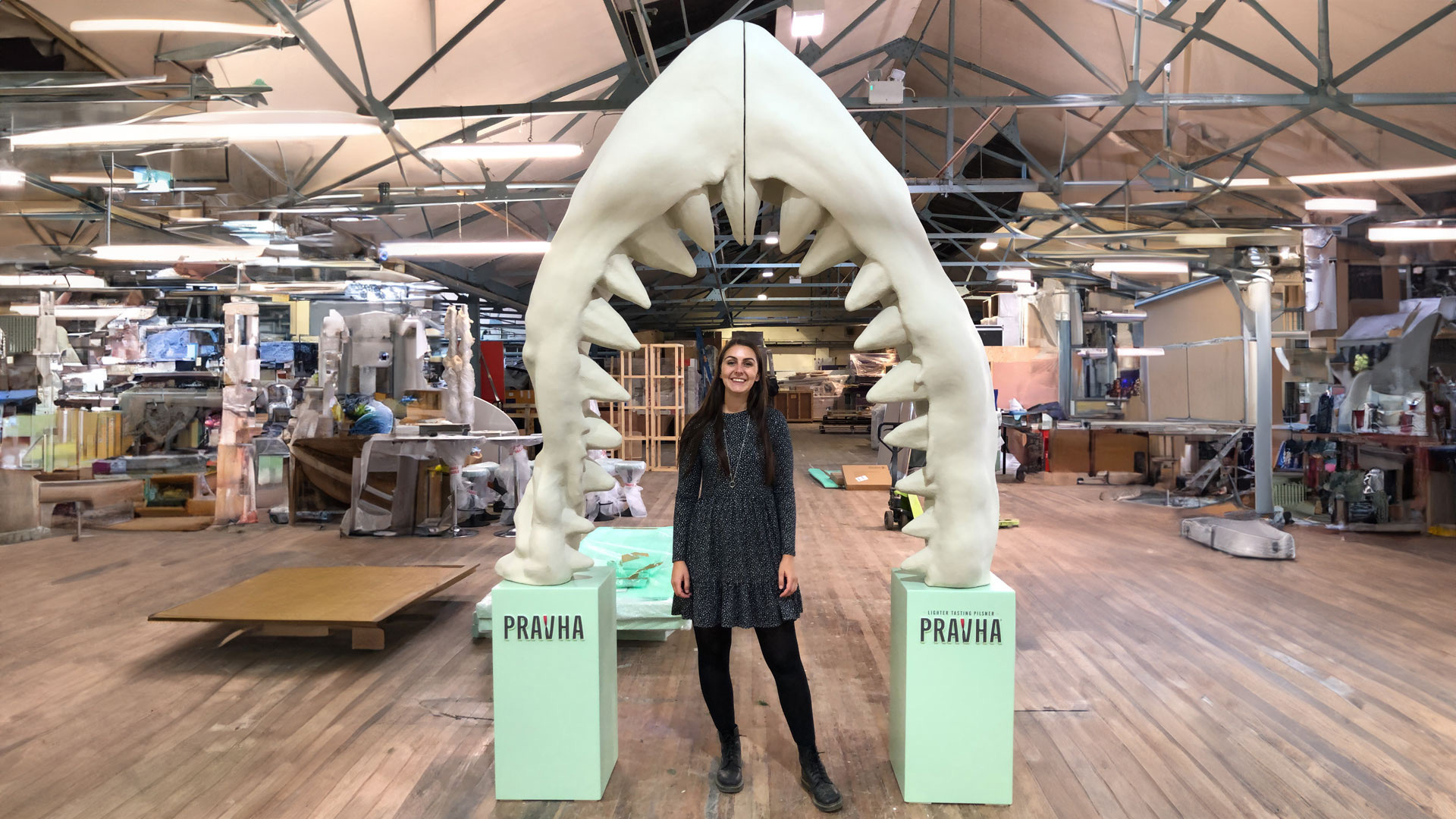 Prava shark jaw for experiential event